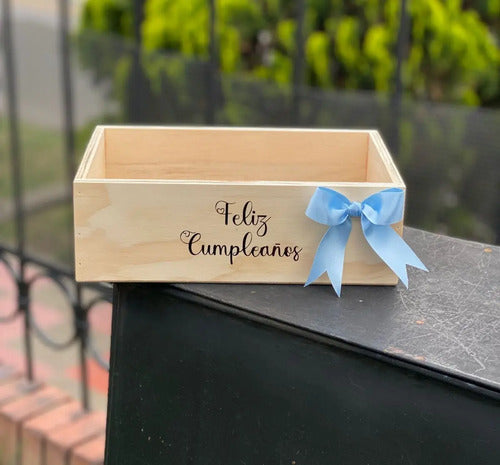 Cajas En  Madera Para Regalo De Feliz Cumpleaños