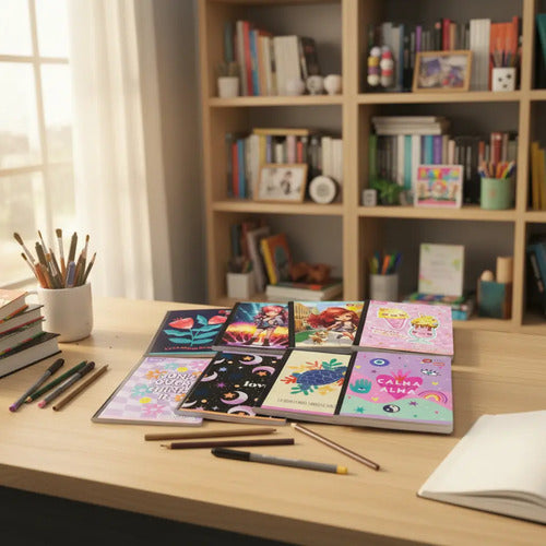 Cuaderno Grande Cosido Cuadriculado 100 Hojas X 18 Unidades