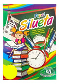 Papel Silueta 1/8 Colores Amarillo X 50 Unidades  Amarillo