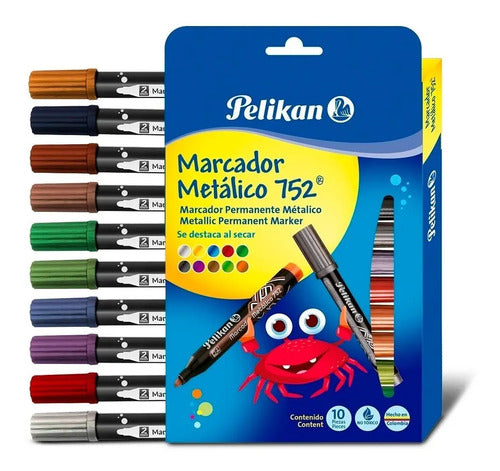 Marcador Metálico Multiusos 752 Pelikan X 1 Color A Elección