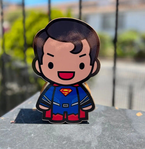 Caja Decorativa En Forma De Superman Regalo 19x10x6 Cm  Mdf Superman