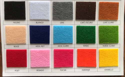 Tela De Fieltro Gris 100 X 70 Cm Gris