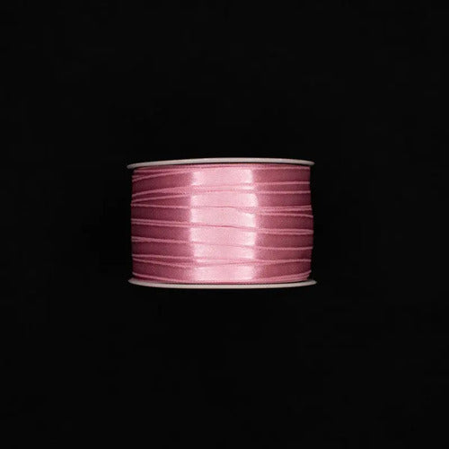 Cinta Palo De Rosa Raso Tela Satín Moños 100 Mts X 7mm Palo De Rosa