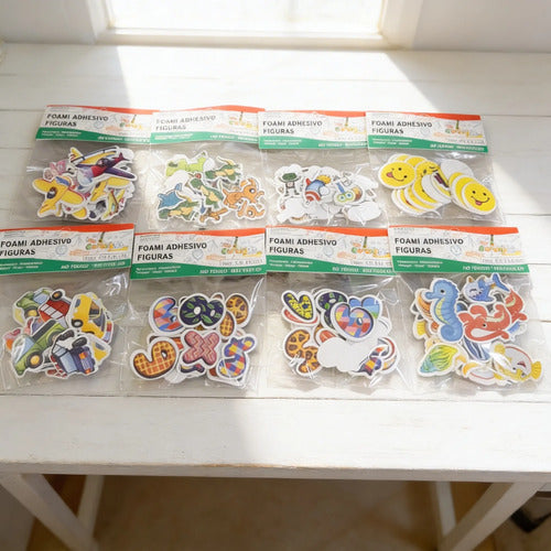 Figuras En Foami Adhesivas Manualidades X 6 Paquetes