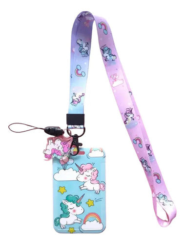 Porta Carnet Porta Documentos Acrílico Unicornios
