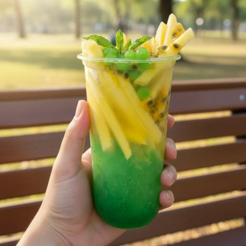 Vaso Desechable Tipo U - 22 Onzas X 50 Unidades Transparente