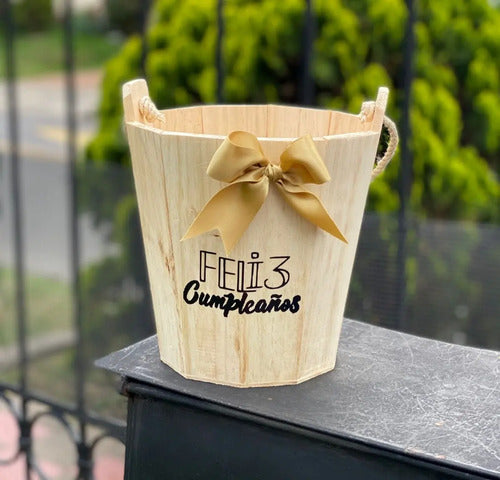 Cajas En  Madera Para Regalo De Feliz Cumpleaños