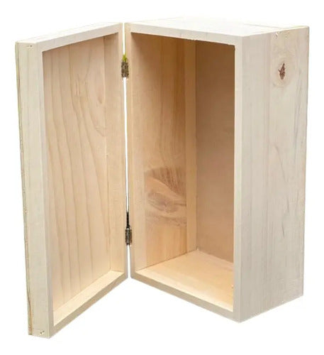 Caja Decorativa Cofre Madera Pino Para Regalo 35x21x14 Cm  Madera