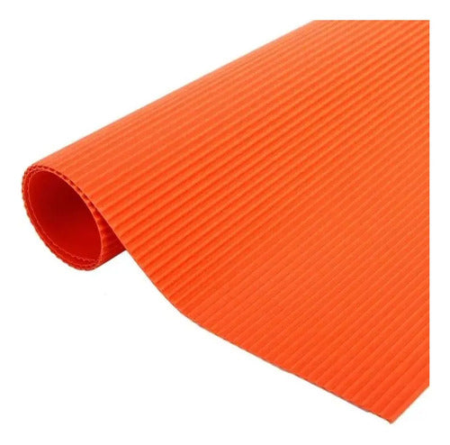 Cartón Microcorrugado 70 X 50 Cm Naranja X 2 Unidades