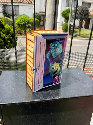 Caja Madera Monster Inc 20x15x8cm Azul Acero Monster Inc