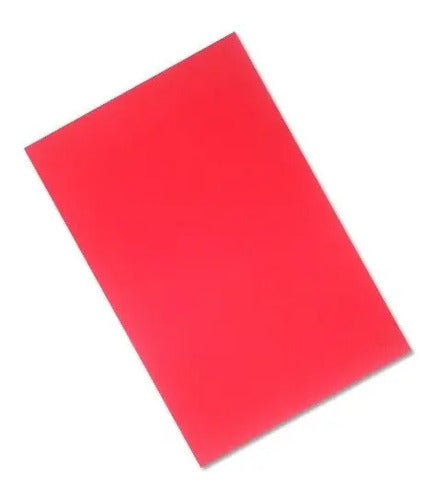 12 Pcs Papel Foami Fomi Pliego Rojo