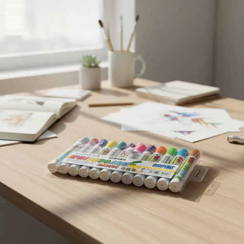 Marcador Borrable Caja X 12 Colores 12 Colores