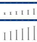 Poste Tornillo Aluminio Para Catalogo 3/4 In 1.9cm X  12 Pcs