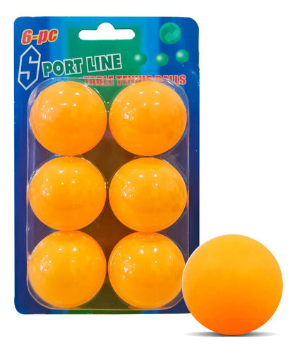 Pelotas Bolas De Ping Pong Para Tenis De Mesa X 6 Unidades Amarillo