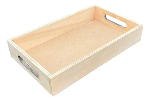 Bandeja Madera Pino Para Regalo 25x15x4 Cm Madera