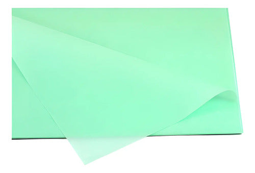 Papel Seda Verde Menta X 100 Unidades Verde Claro