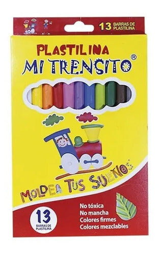 Plastilina Larga Mi Trensito X 13 Barras