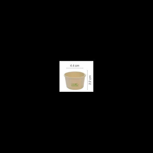 Copa Desechable Bamboo 0.5 Oz - 50 Unidades Caqui