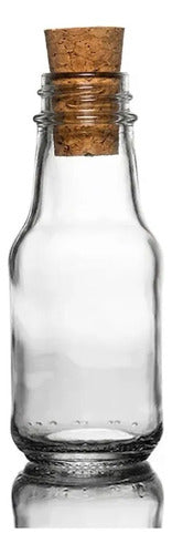 Frascos De Vidrio Con Corcho 100ml X 85 Unidades