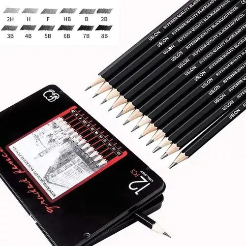 Lapices De Dibujo Estuche X 12