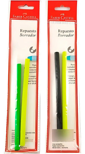 Repuesto Borrador Faber Castell X 2 Pcs Neón