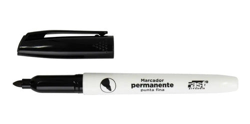 Marcador Permanente Negro Punta Fina Penmax X 12 Und