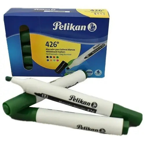 Marcador Borrable Pelikan Verde Caja X 10 - Ref. 426