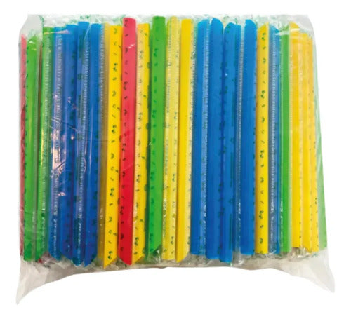 Pitillo Colores Jumbo 10mm - 20cm Empacado X 250 Unidades Colores