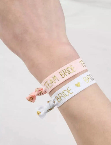 Pulsera Manillas Despedida De Soltera/damas De Honor X11pcs Rosa 6 Cm
