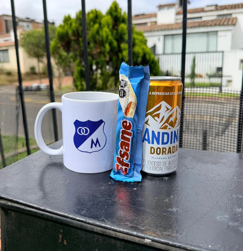 Regalo Mug Taza Millonarios Blanco Millonarios