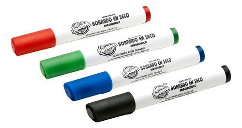 Marcador Borrable En Seco Spektra X 4 Colores Surtido