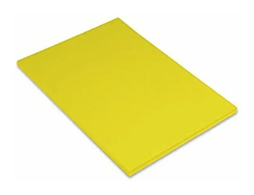 Cartulina Iris Color Amarillo 1/8 X 10 Hojas Amarillo