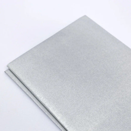 12 Pcs Papel Seda Plateado