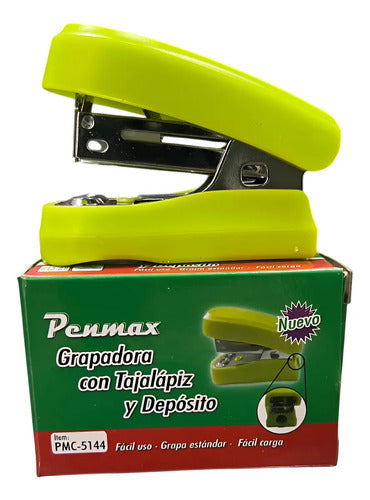 Grapadora Mini Con Tajalapiz Y Deposito Según Disponibilidad