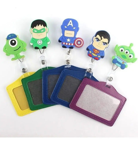 Porta Carnet Yoyo Muñecos Super Heroes