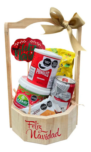 Ancheta Regalo Navidad Canasto