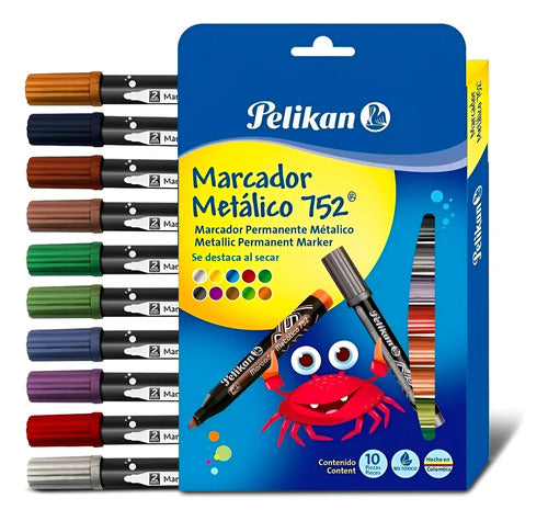 Marcador Metálico Multiusos 752 Pelikan X 1 Color A Elección