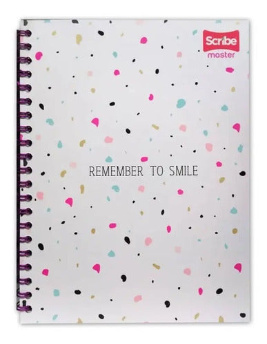 Cuaderno Peque Argollado Cuadriculado Pastadura 80h X 12 Und