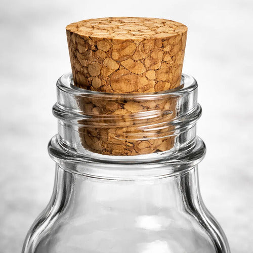 120 Pcs Frascos De Vidrio Con Corcho Recordatorio, 100 Ml