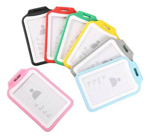 Porta Carnet Escarapela Vertical Colores X 12 Unidades