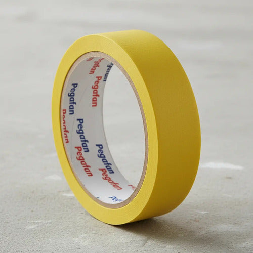 Cinta Enmascarar 24mm - 20 Metros X 4 Unidades Amarillo
