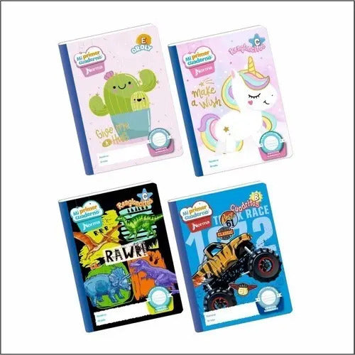 Cuaderno Cosido Preschool 100 Hjs Cuadros 1 X 1 Cm X 6 Und