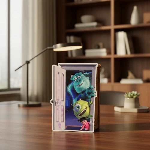 Caja Madera Monster Inc 20x15x8cm Azul Acero Monster Inc