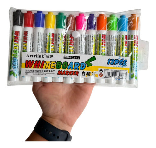 Marcador Borrable Caja X 12 Colores 12 Colores