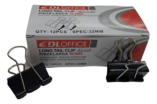 Gancho Clip Lotero 15mm X 36 Unidades Negro