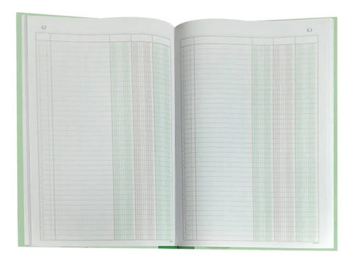 Libro De Contabilidad 400 Folios - 3 Columnas Pasta Dura