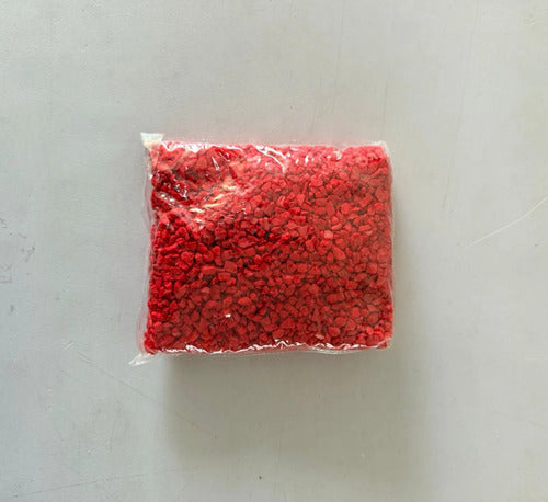 Piedra Artificial Para Manualidades Escolar 470gr Rojo