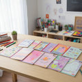 Cuaderno Con Stickers Cosido Cuadriculado 50 Hojas