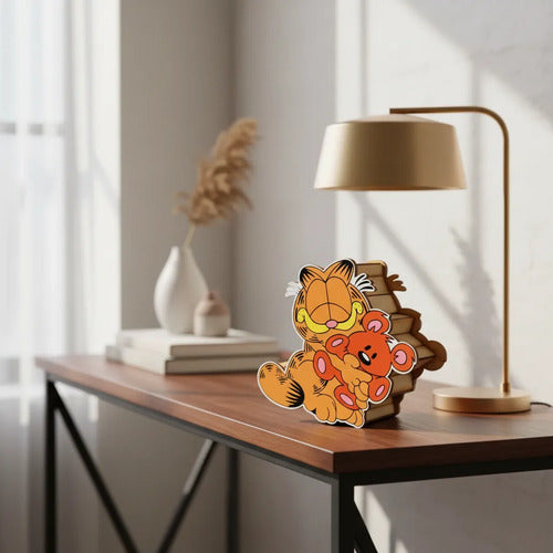 Caja Decorativa Forma De Garfield Para Regalo 18x16x6cm Mdf Garfield