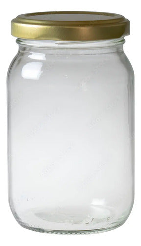 Frascos De Vidrio Conservas 250ml - Caja X 24 Pcs Dorado Oscuro